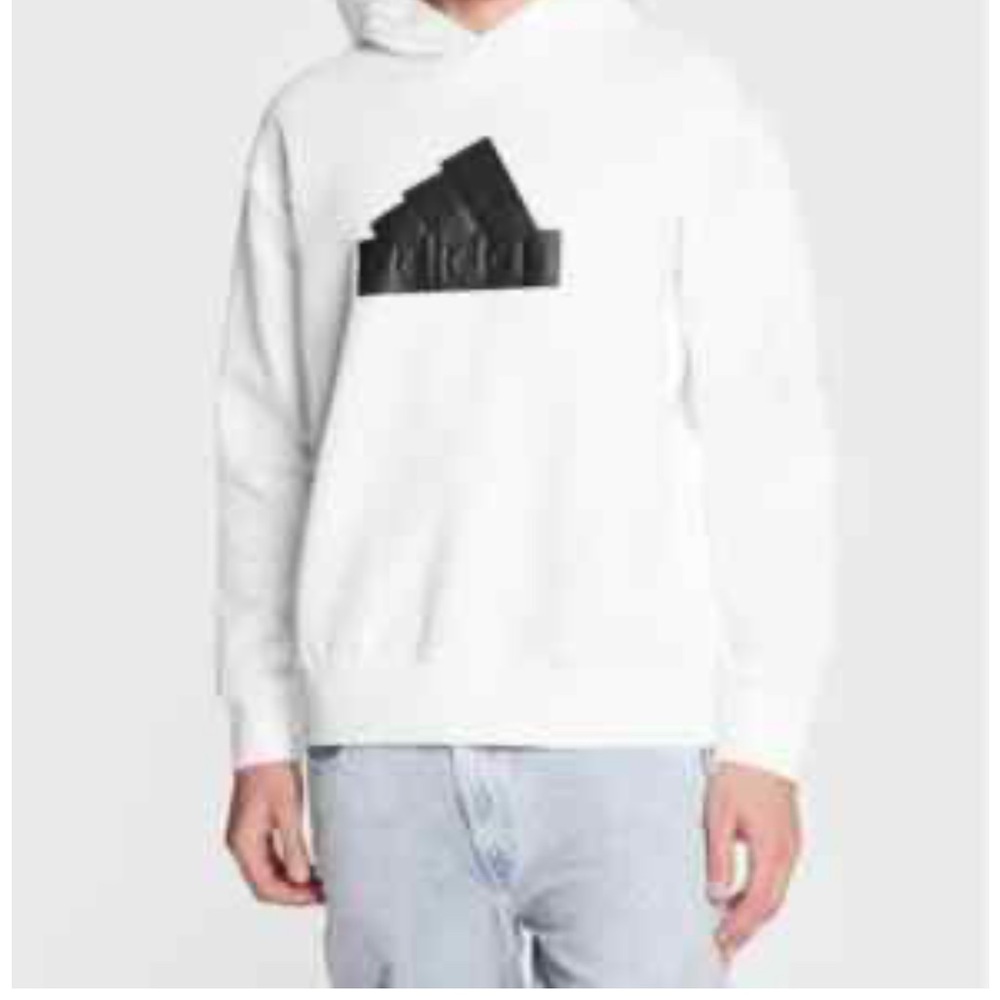NWT: Adidas Future Icons Badge of Sport White Hoodie